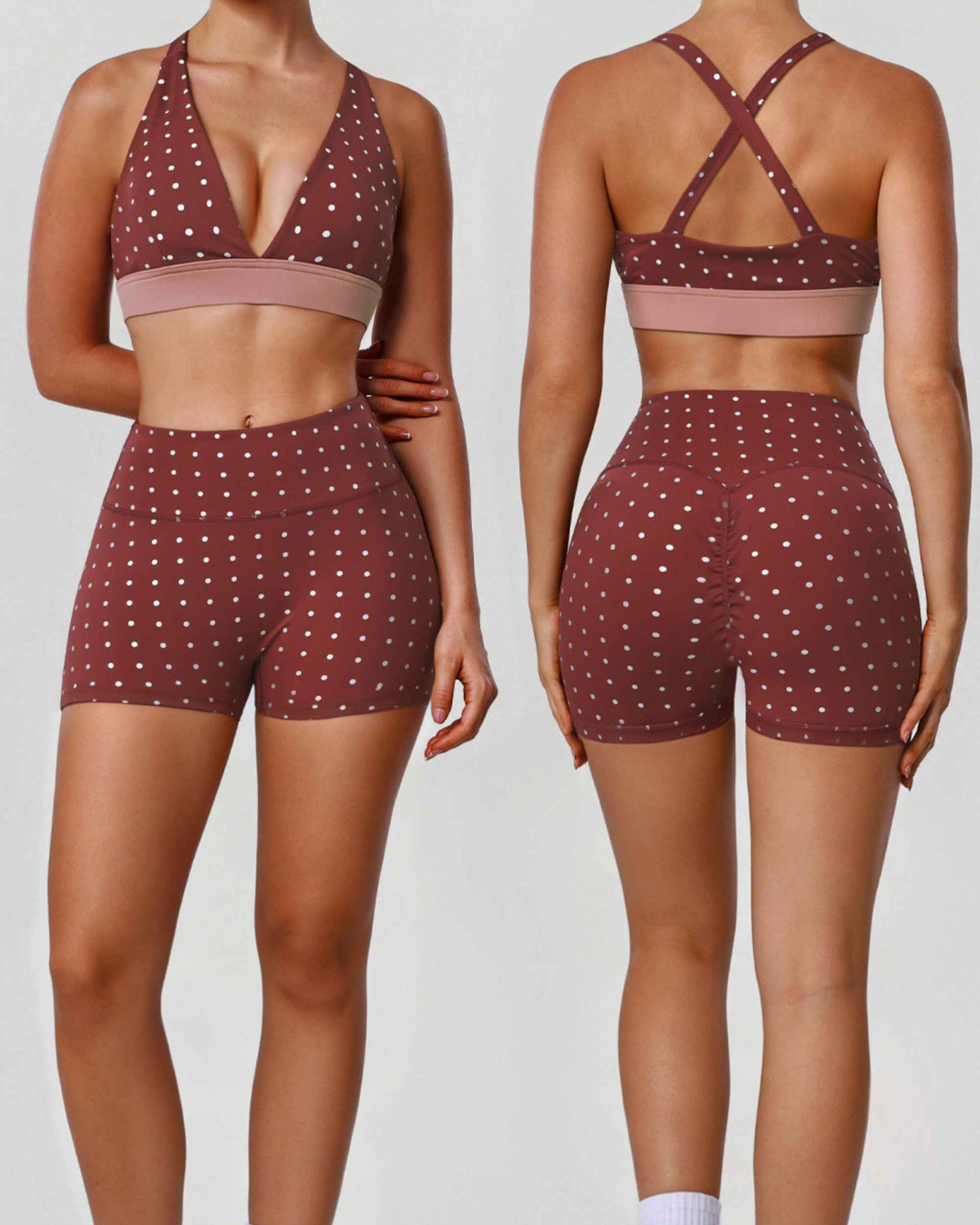 Women's Push-Up Bra & Shorts Activewear Set