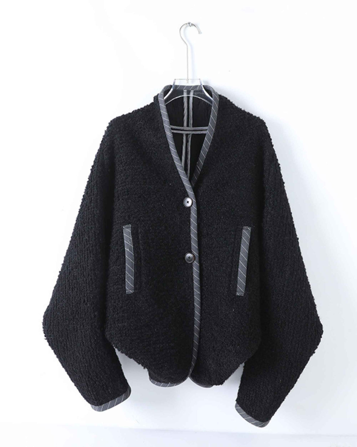 Women's oversized winter coat - back view